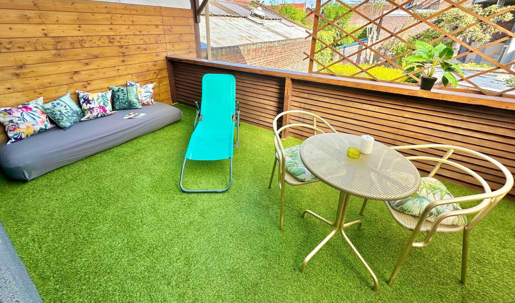 Ferienwohnung La Terrasse, Train Lens - Paris Trajet D'Environ 1 Heure 10 Minutes Exterior foto